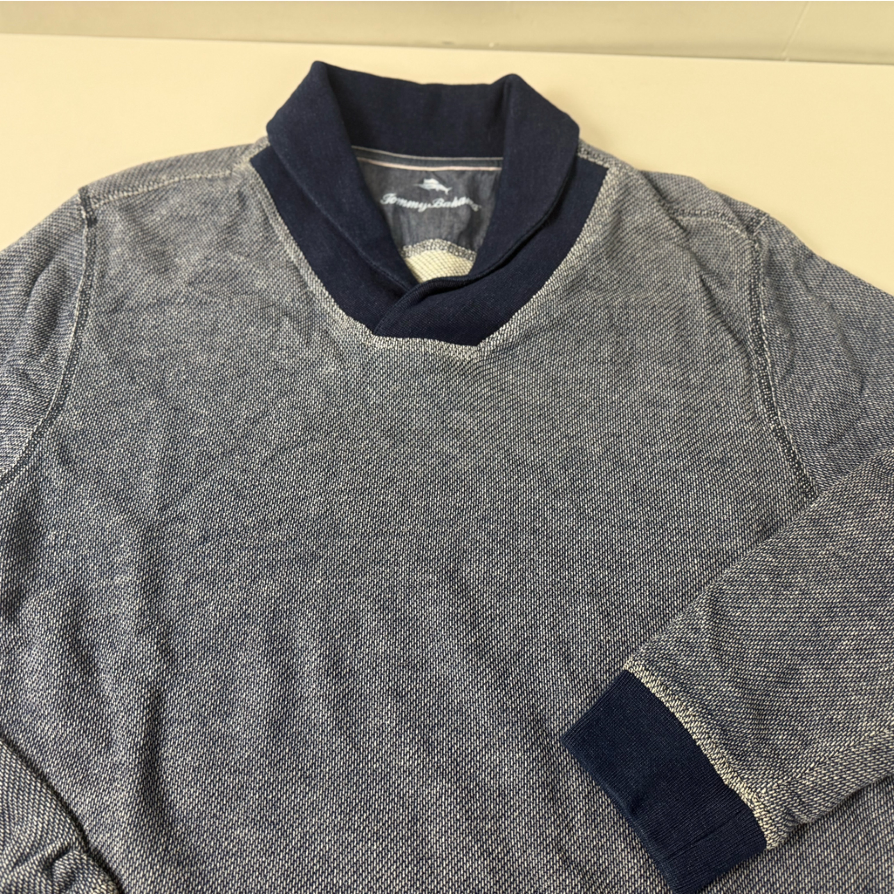 Tommy Bahama Shawl Collar Cotton Pullover Sweater Nwt